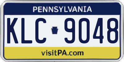 PA license plate KLC9048