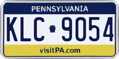 PA license plate KLC9054