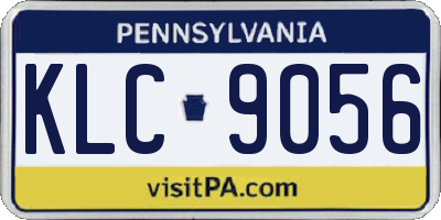 PA license plate KLC9056