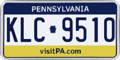 PA license plate KLC9510