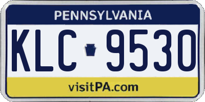 PA license plate KLC9530