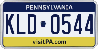 PA license plate KLD0544