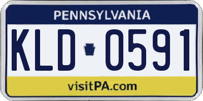 PA license plate KLD0591