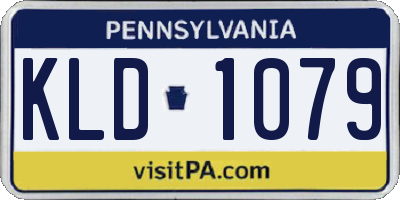 PA license plate KLD1079