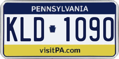 PA license plate KLD1090
