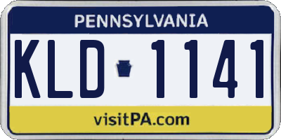 PA license plate KLD1141