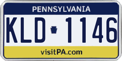 PA license plate KLD1146