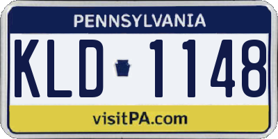 PA license plate KLD1148