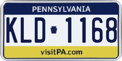 PA license plate KLD1168