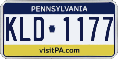 PA license plate KLD1177