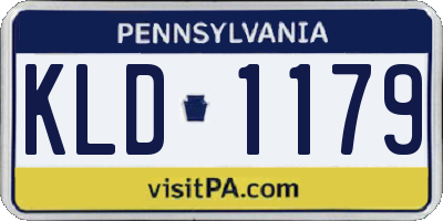 PA license plate KLD1179