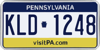 PA license plate KLD1248
