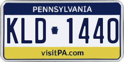 PA license plate KLD1440