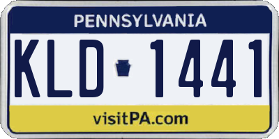 PA license plate KLD1441