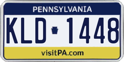 PA license plate KLD1448