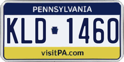 PA license plate KLD1460