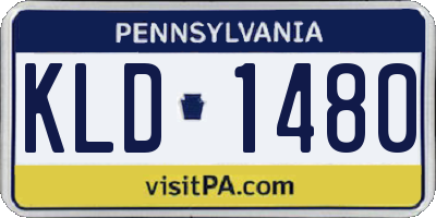 PA license plate KLD1480