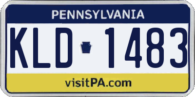 PA license plate KLD1483