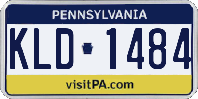 PA license plate KLD1484
