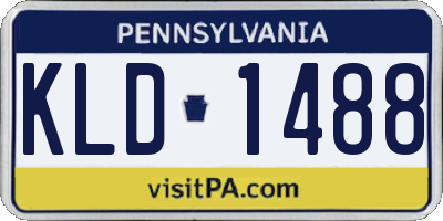 PA license plate KLD1488