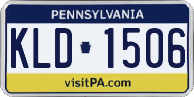 PA license plate KLD1506