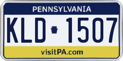 PA license plate KLD1507