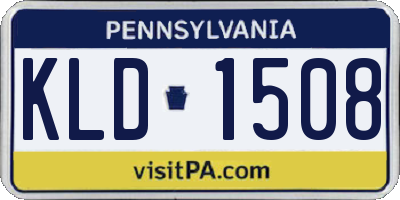 PA license plate KLD1508