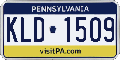 PA license plate KLD1509