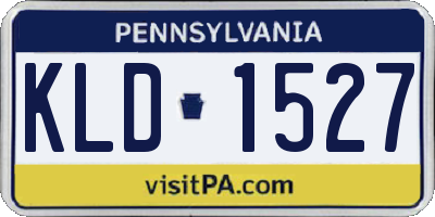 PA license plate KLD1527