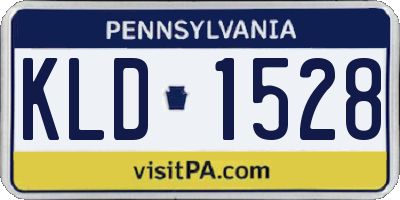 PA license plate KLD1528