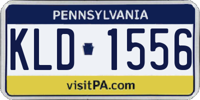 PA license plate KLD1556