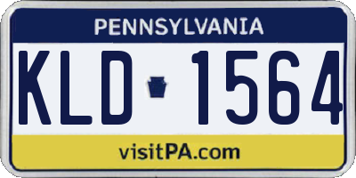 PA license plate KLD1564