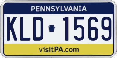 PA license plate KLD1569