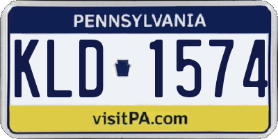 PA license plate KLD1574