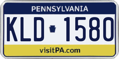 PA license plate KLD1580