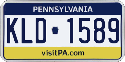 PA license plate KLD1589