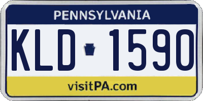 PA license plate KLD1590
