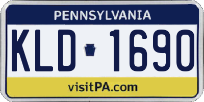 PA license plate KLD1690