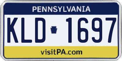 PA license plate KLD1697