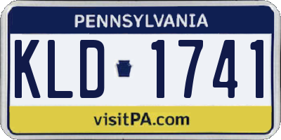 PA license plate KLD1741