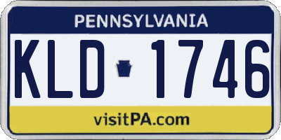 PA license plate KLD1746
