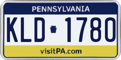 PA license plate KLD1780