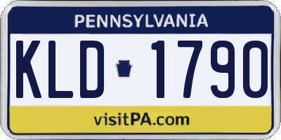 PA license plate KLD1790