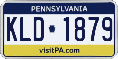 PA license plate KLD1879