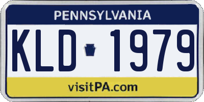 PA license plate KLD1979