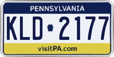 PA license plate KLD2177