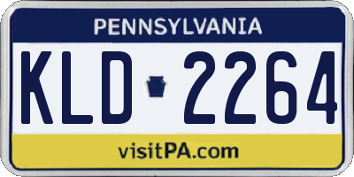 PA license plate KLD2264
