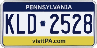 PA license plate KLD2528