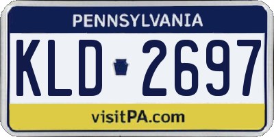 PA license plate KLD2697