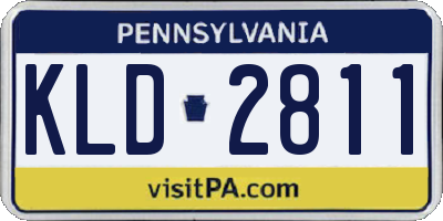PA license plate KLD2811